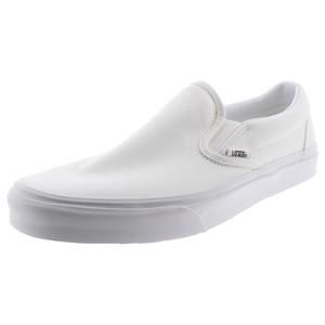 Vans Mens Classic Slip-On White Slip On Casual Skate Shoes Sneakers Used